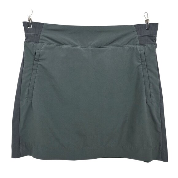 Athleta Womens 8 Skort Brooklyn Mid Rise 16" Skort Gray Activewear Pockets Lined - Picture 8 of 8